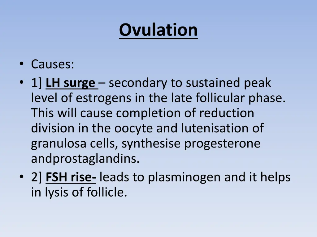 ovulation