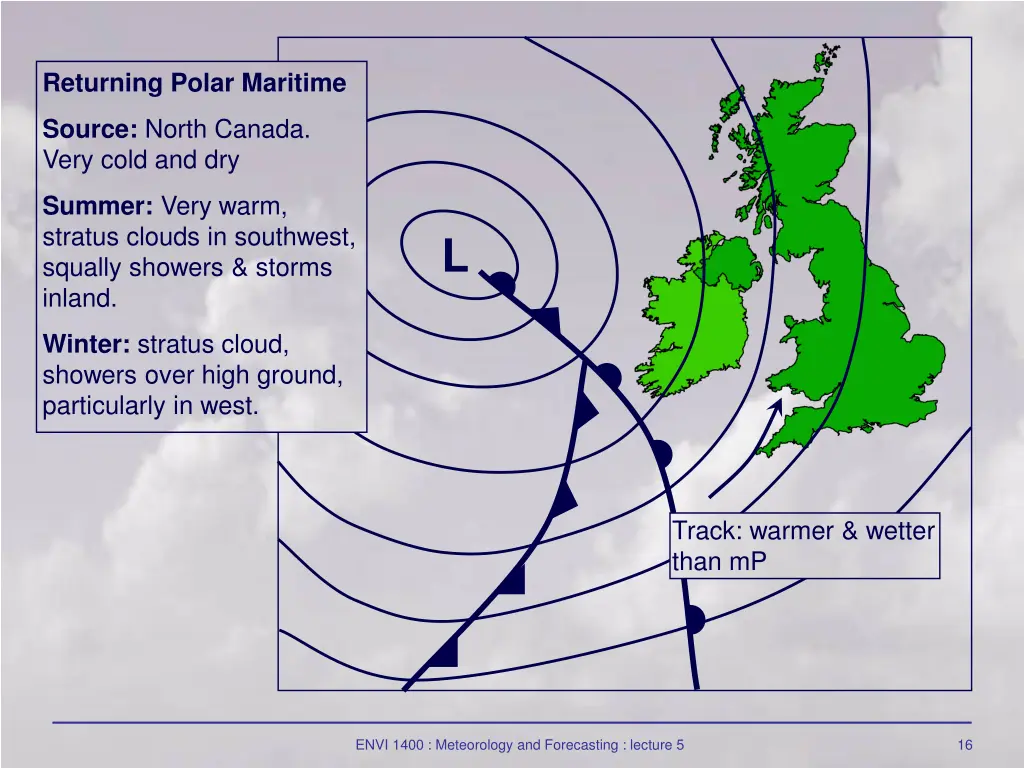 returning polar maritime