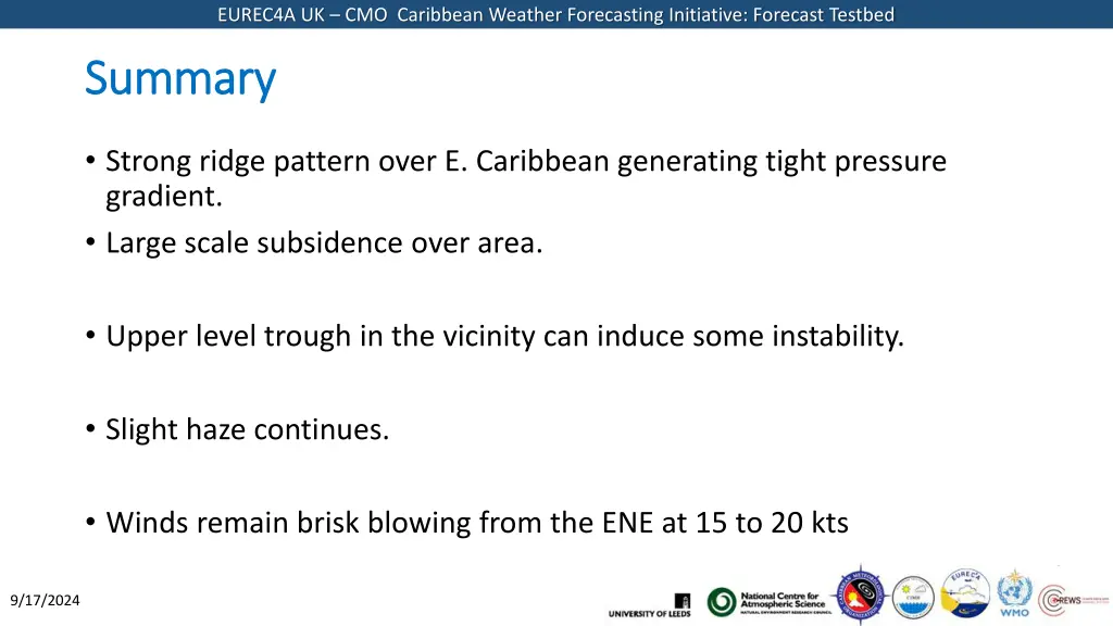 eurec4a uk cmo caribbean weather forecasting 9