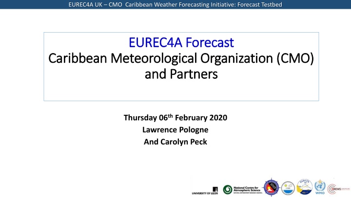 eurec4a uk cmo caribbean weather forecasting