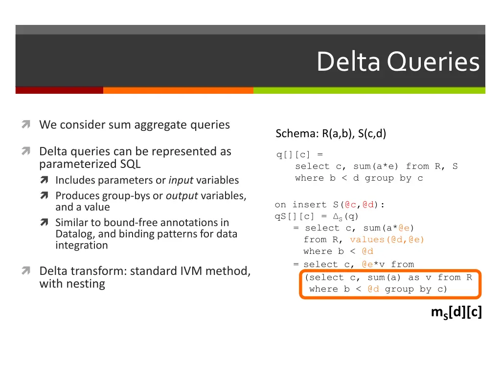 delta queries