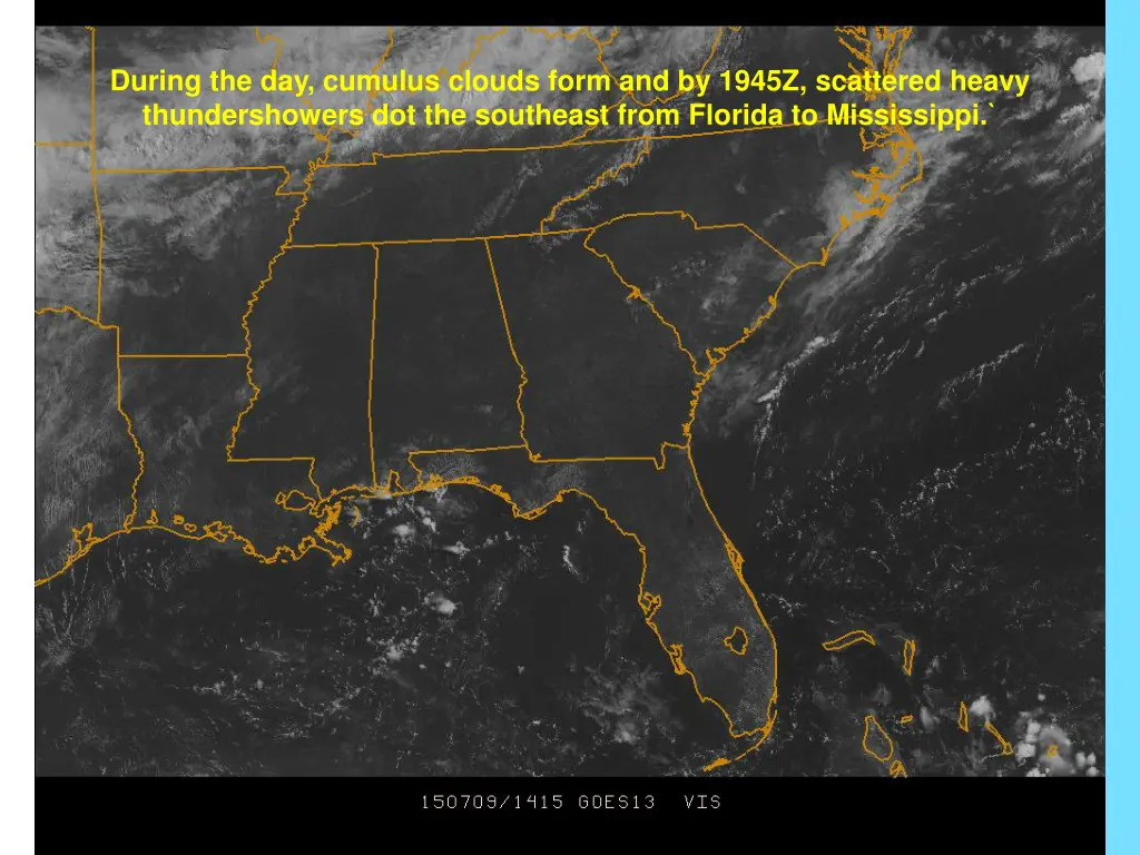 during the day cumulus clouds form and by 1945z