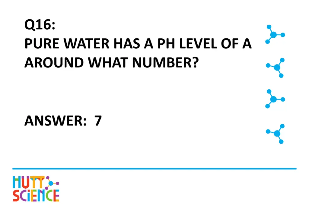 q16 pure water has a ph level of a around what