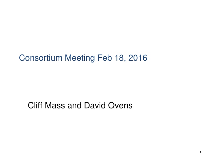 consortium meeting feb 18 2016