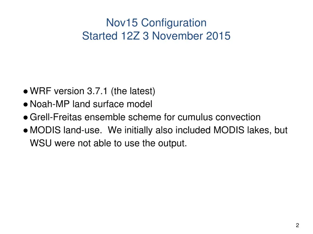 nov15 configuration started 12z 3 november 2015