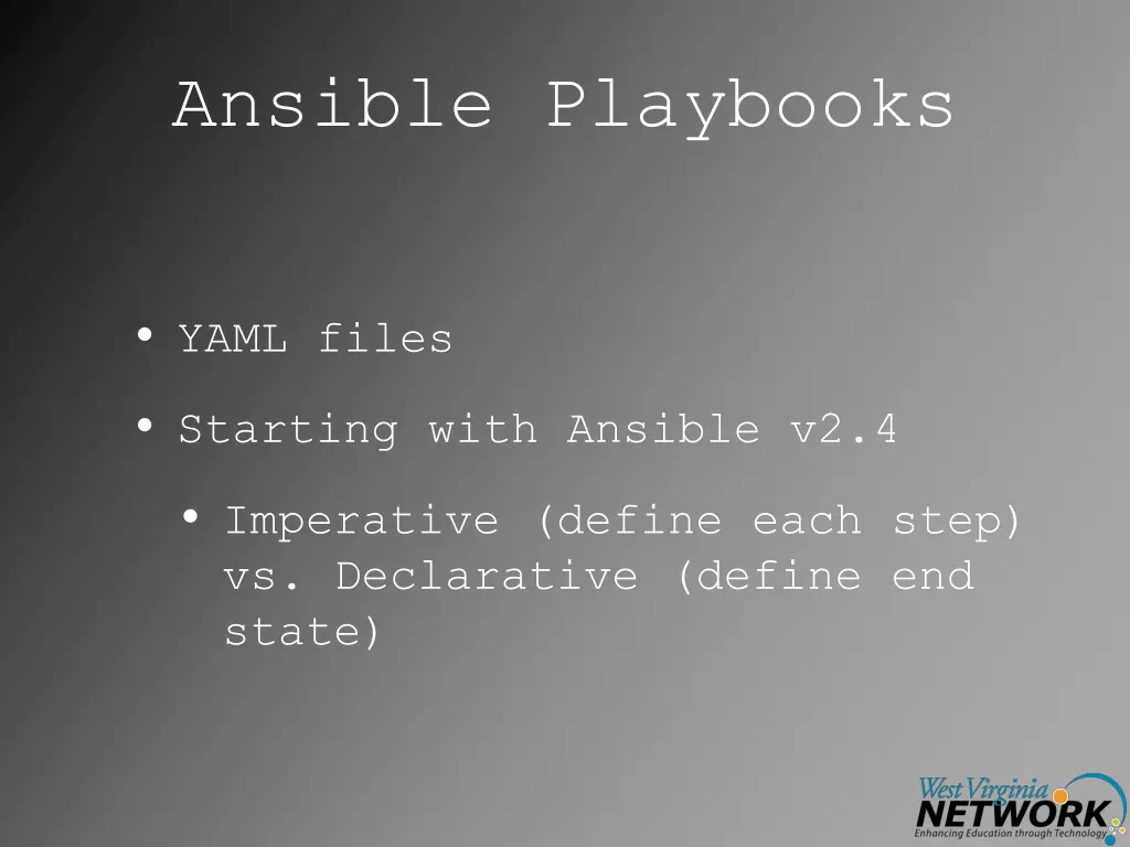 ansible playbooks