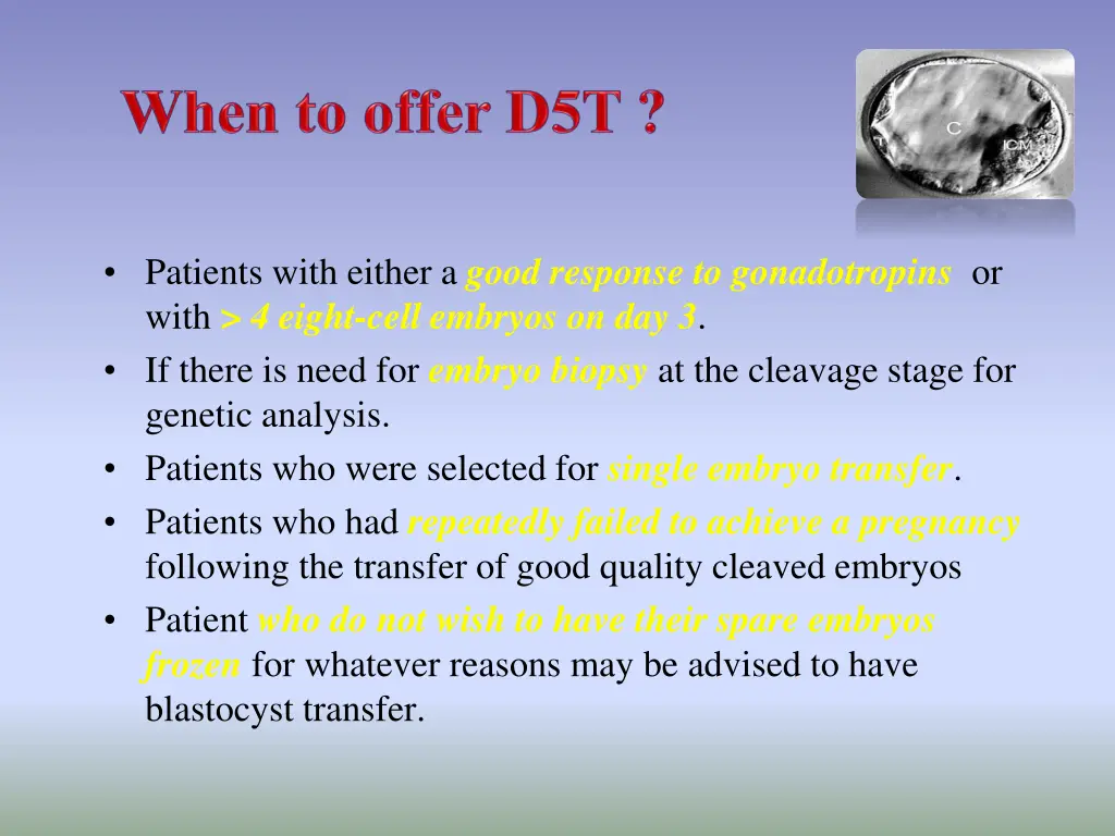 patients with either a good response