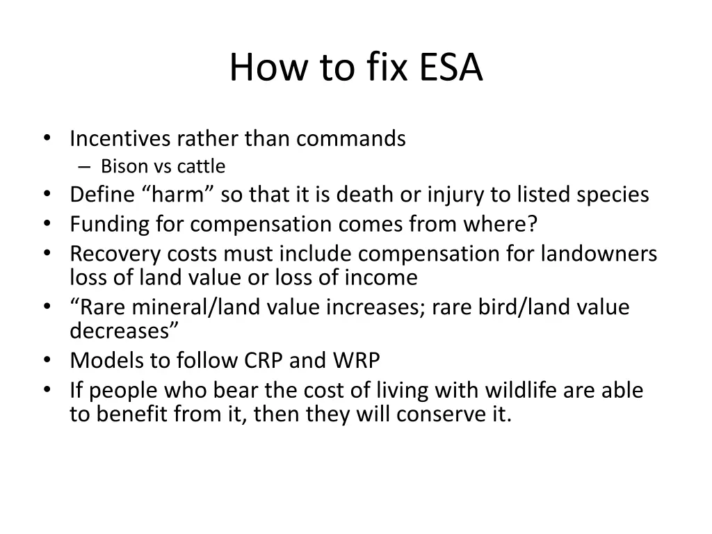 how to fix esa