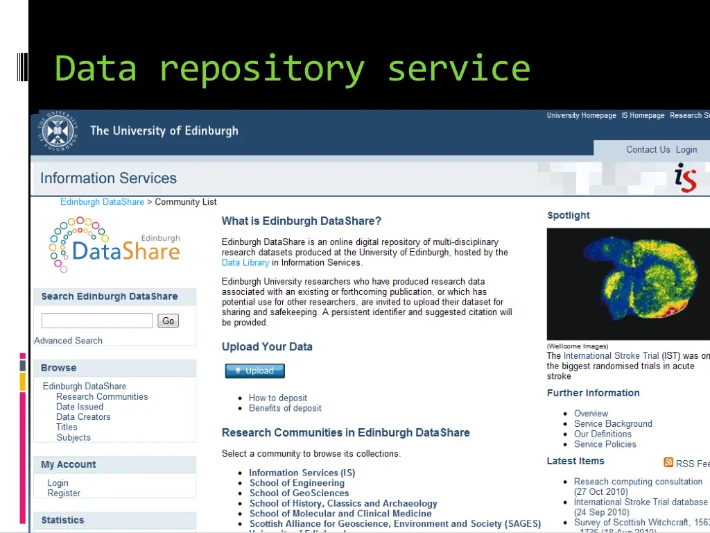 data repository service