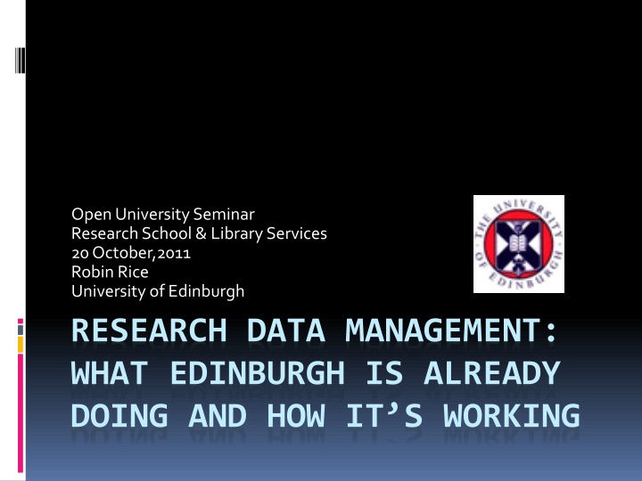 open university seminar research school library