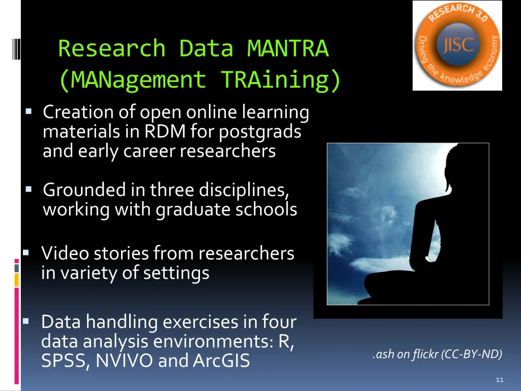 research data mantra management training creation