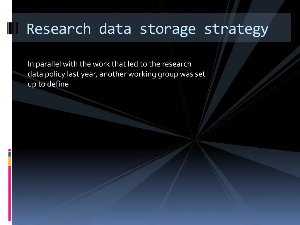 research data storage strategy