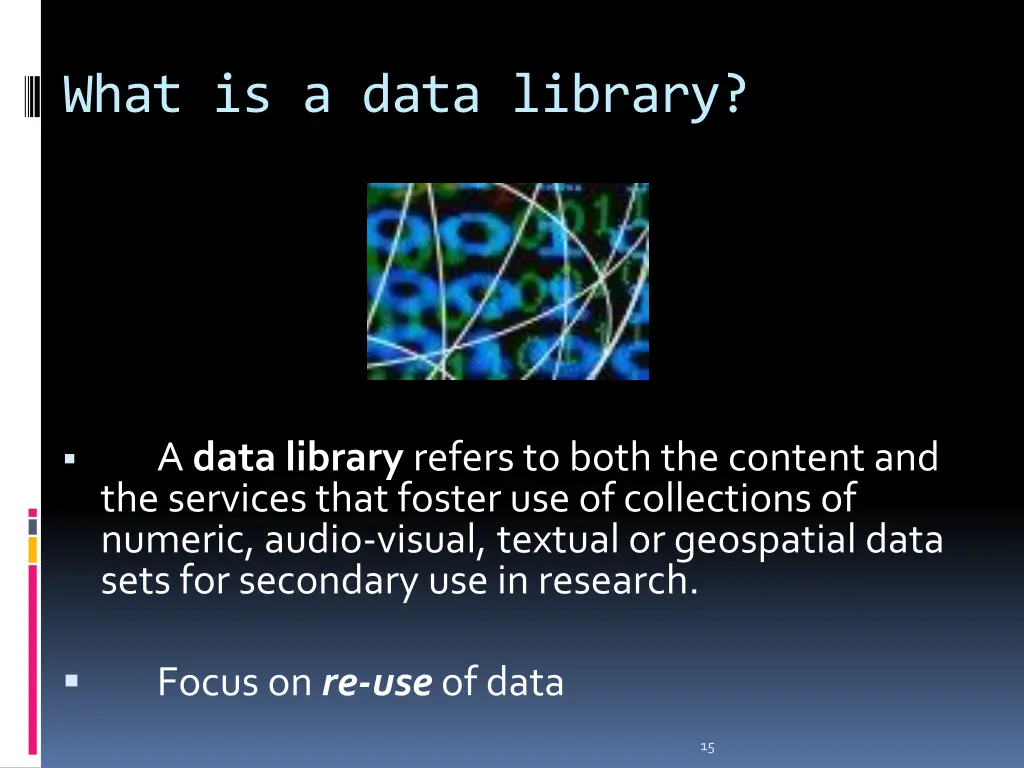 what is a data library