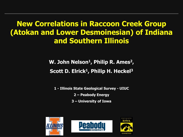 new correlations in raccoon creek group atokan