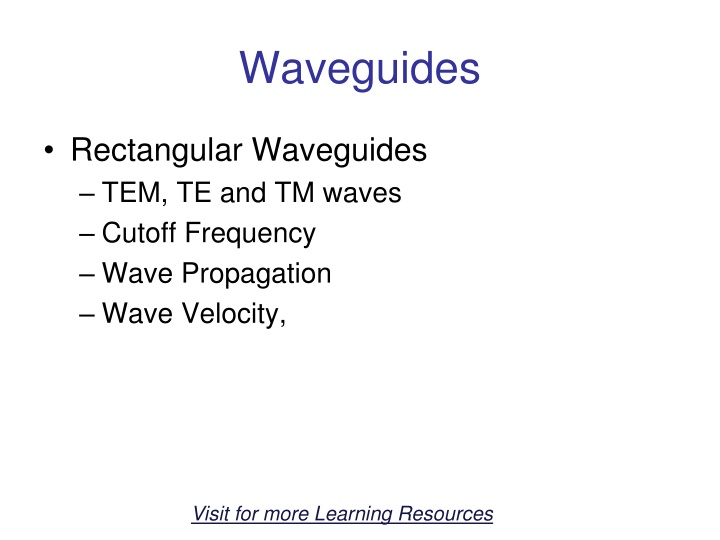 waveguides