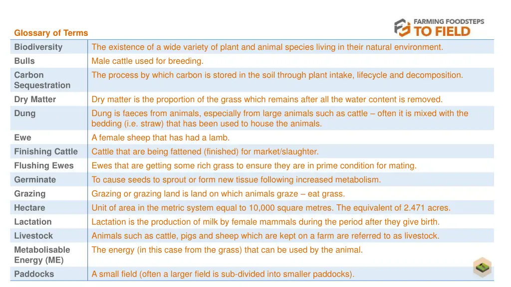 glossary of terms biodiversity bulls carbon