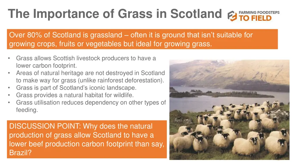 the importance of grass in scotland