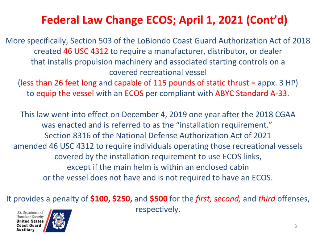 federal law change ecos april 1 2021 cont d