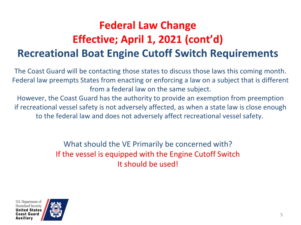 federal law change effective april 1 2021 cont 2