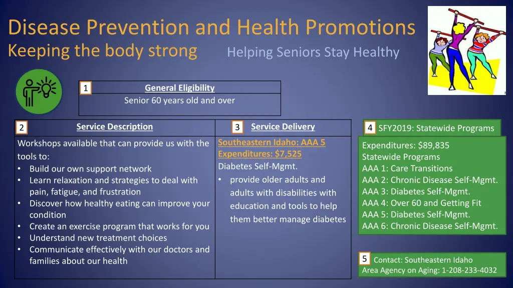 disease prevention and health promotions keeping