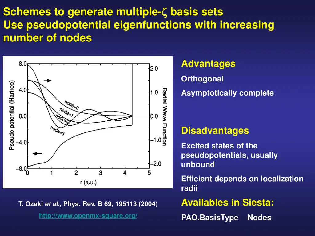 schemes to generate multiple basis sets