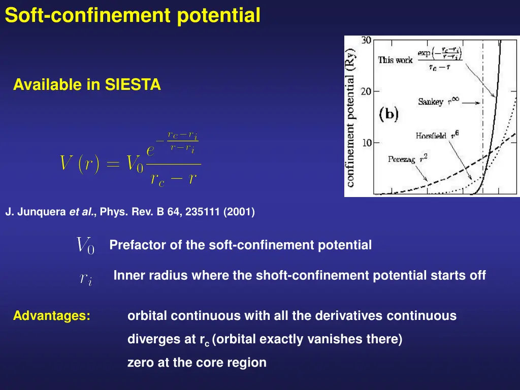 soft confinement potential