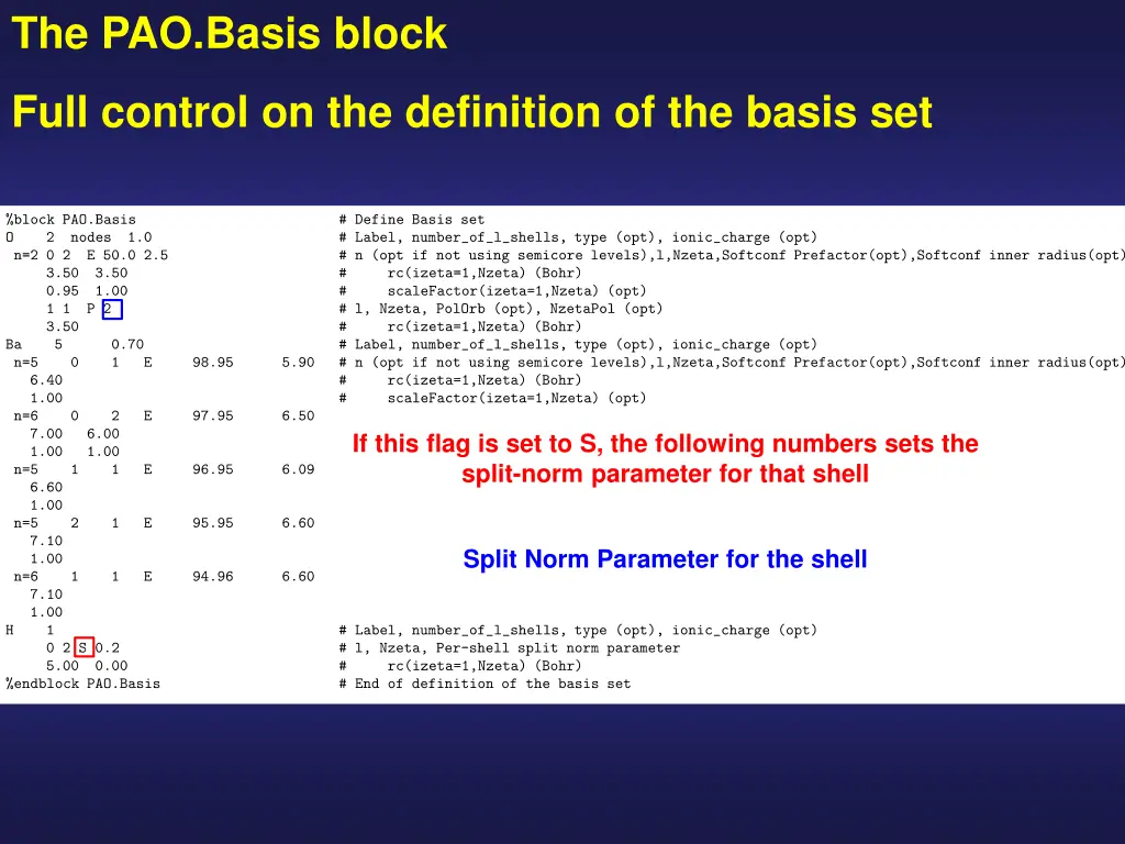 the pao basis block 11