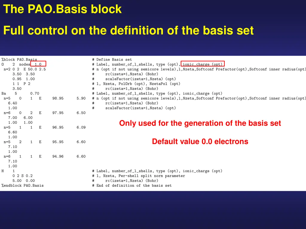 the pao basis block 5