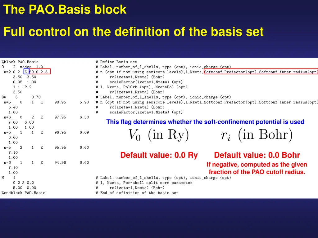 the pao basis block 6