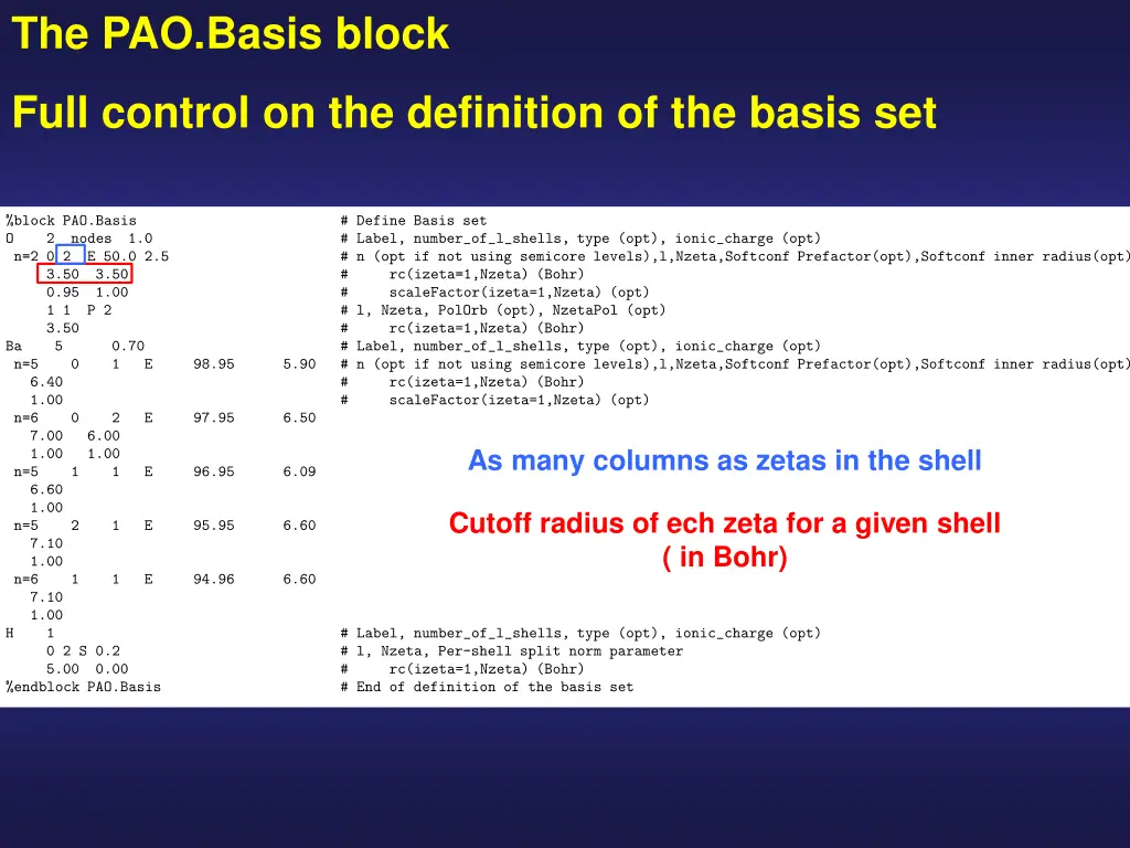 the pao basis block 7