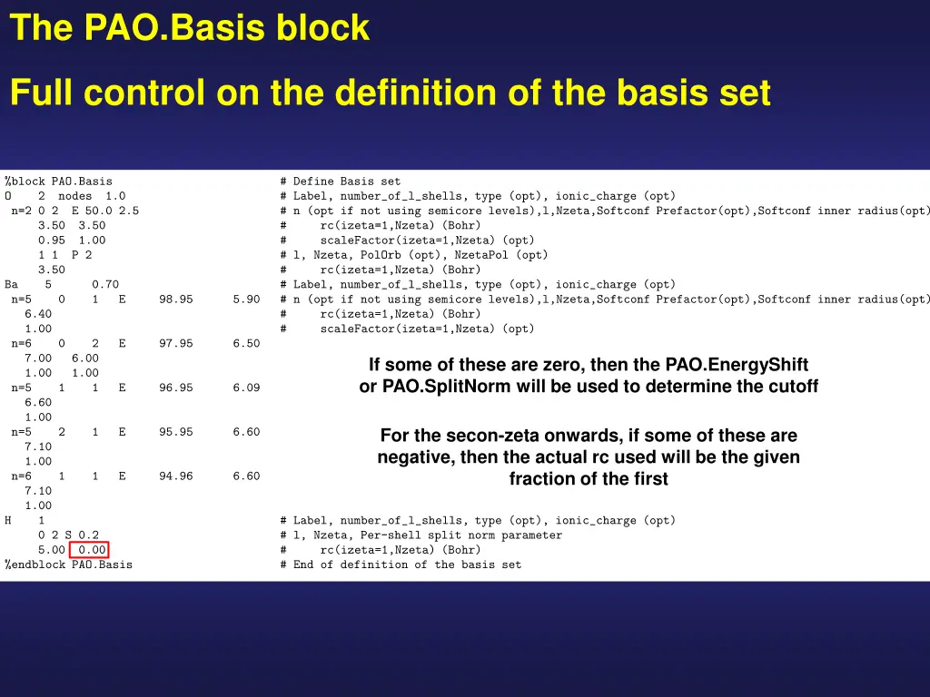 the pao basis block 8