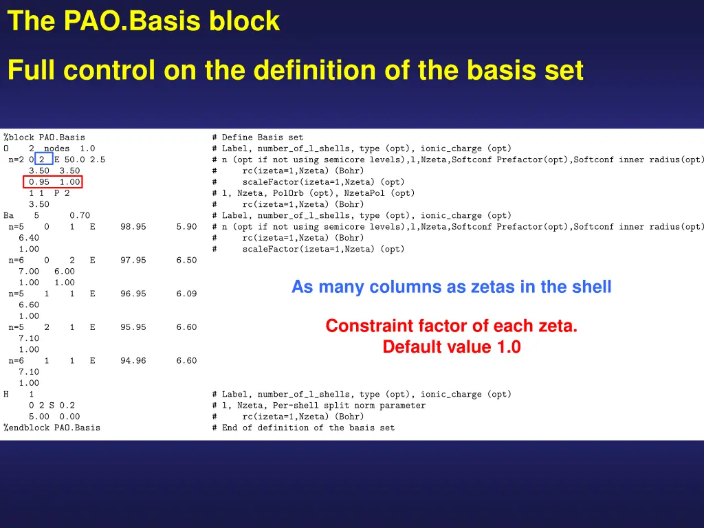 the pao basis block 9