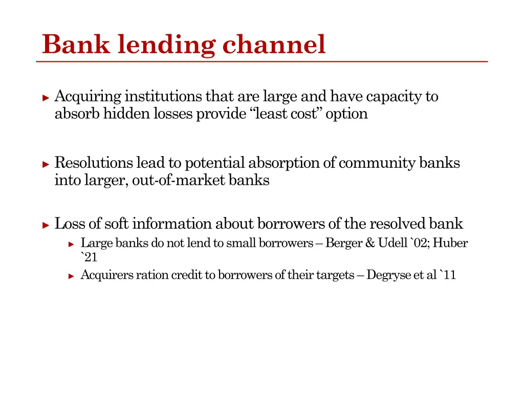 bank lending channel