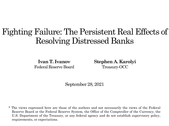 fighting failure the persistent real effects