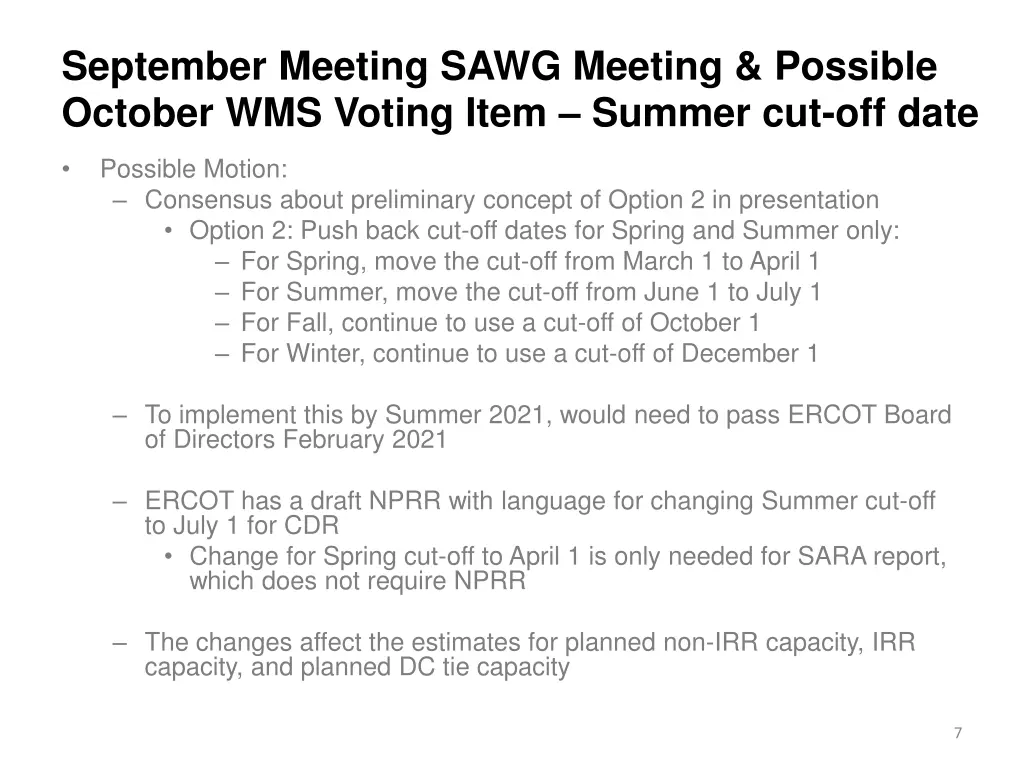 september meeting sawg meeting possible october 3