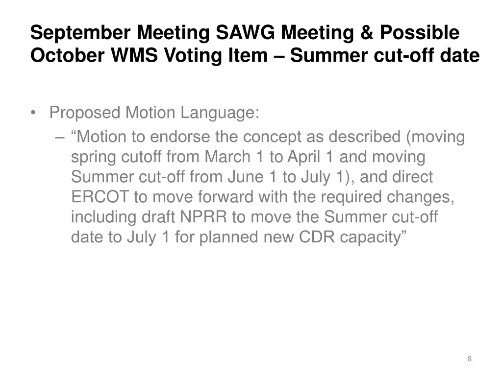 september meeting sawg meeting possible october 4