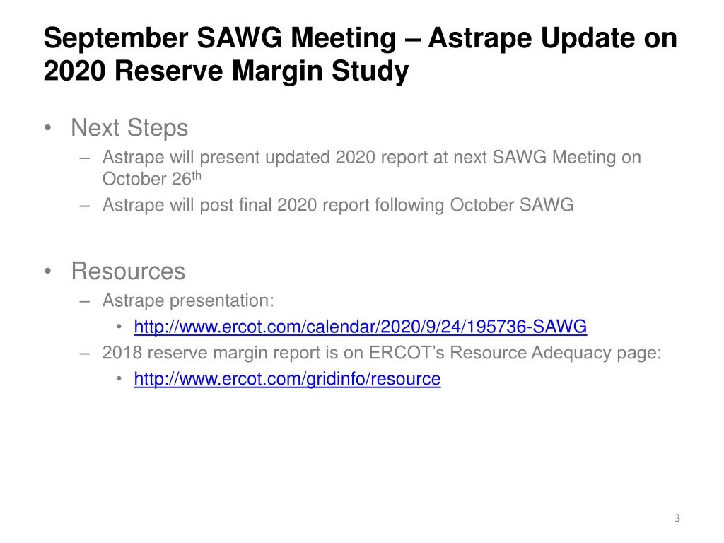 september sawg meeting astrape update on 2020 1