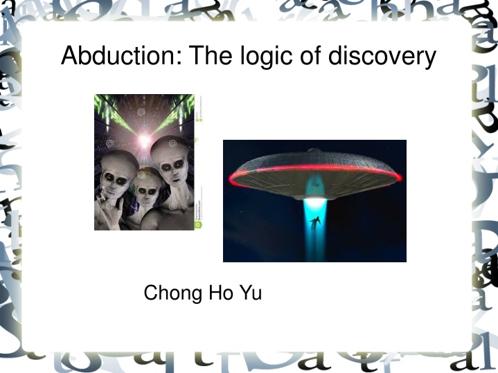 abduction the logic of discovery