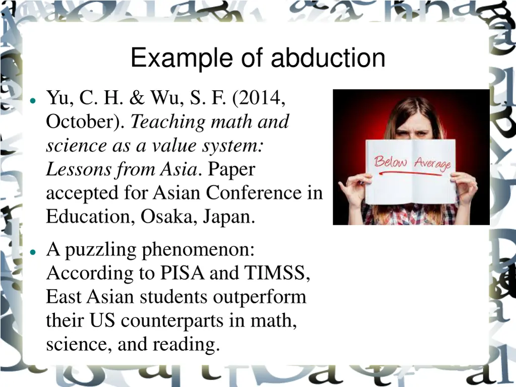 example of abduction