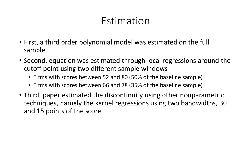 estimation