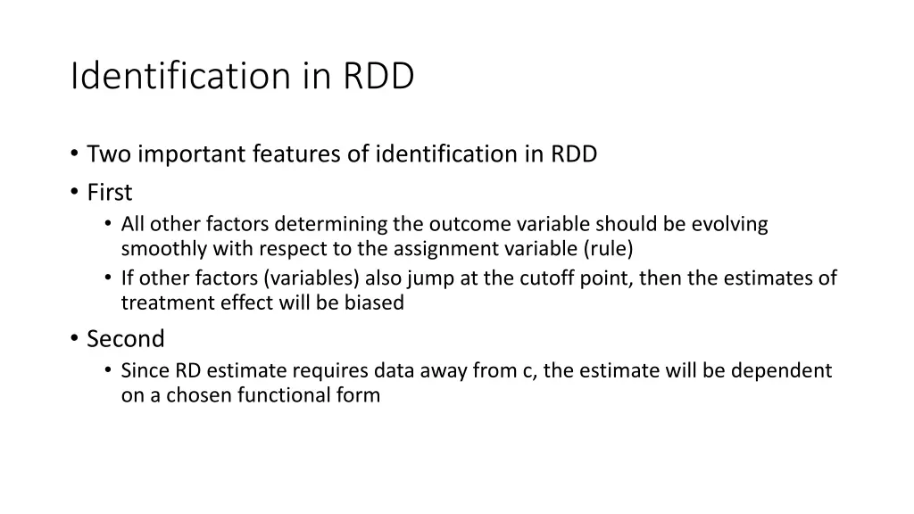 identification in rdd