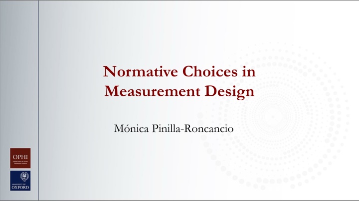 normative choices in measurement design