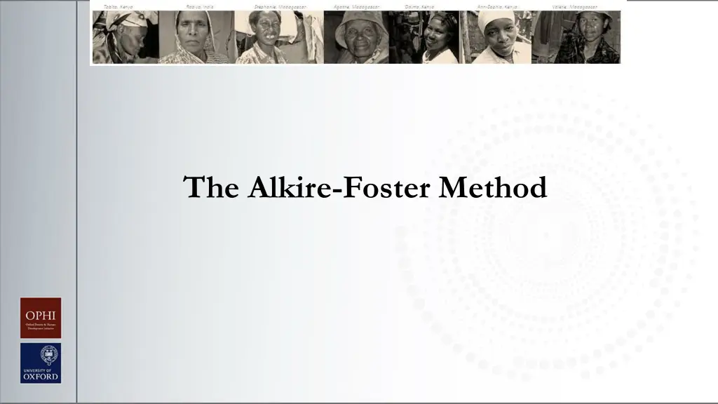 the alkire foster method