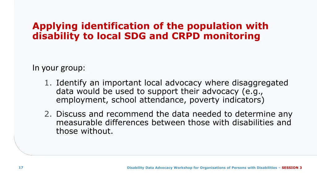 applying identification of the population with