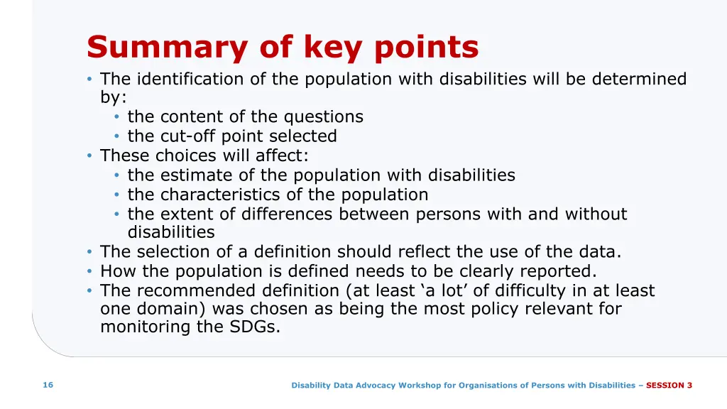 summary of key points the identification