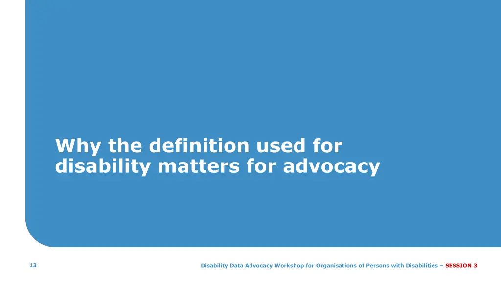 why the definition used for disability matters