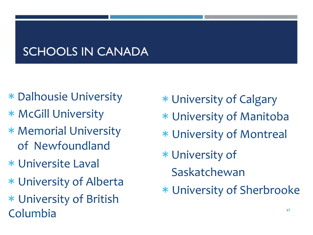 schools in canada