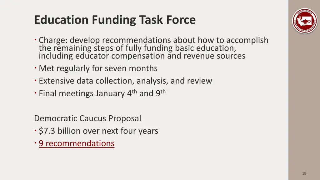 education funding task force