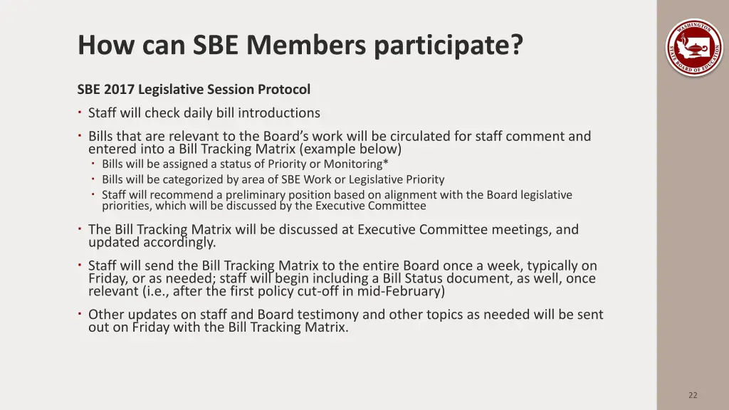 how can sbe members participate