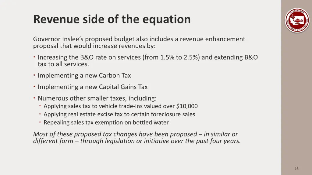 revenue side of the equation